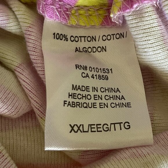 The Simpsons Womens Lisa T Shirt Sz XXL Yellow Pink 90s Streetwear Maximalist - Picture 8 of 9